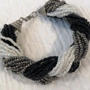 Beaded, Braided Bracelet